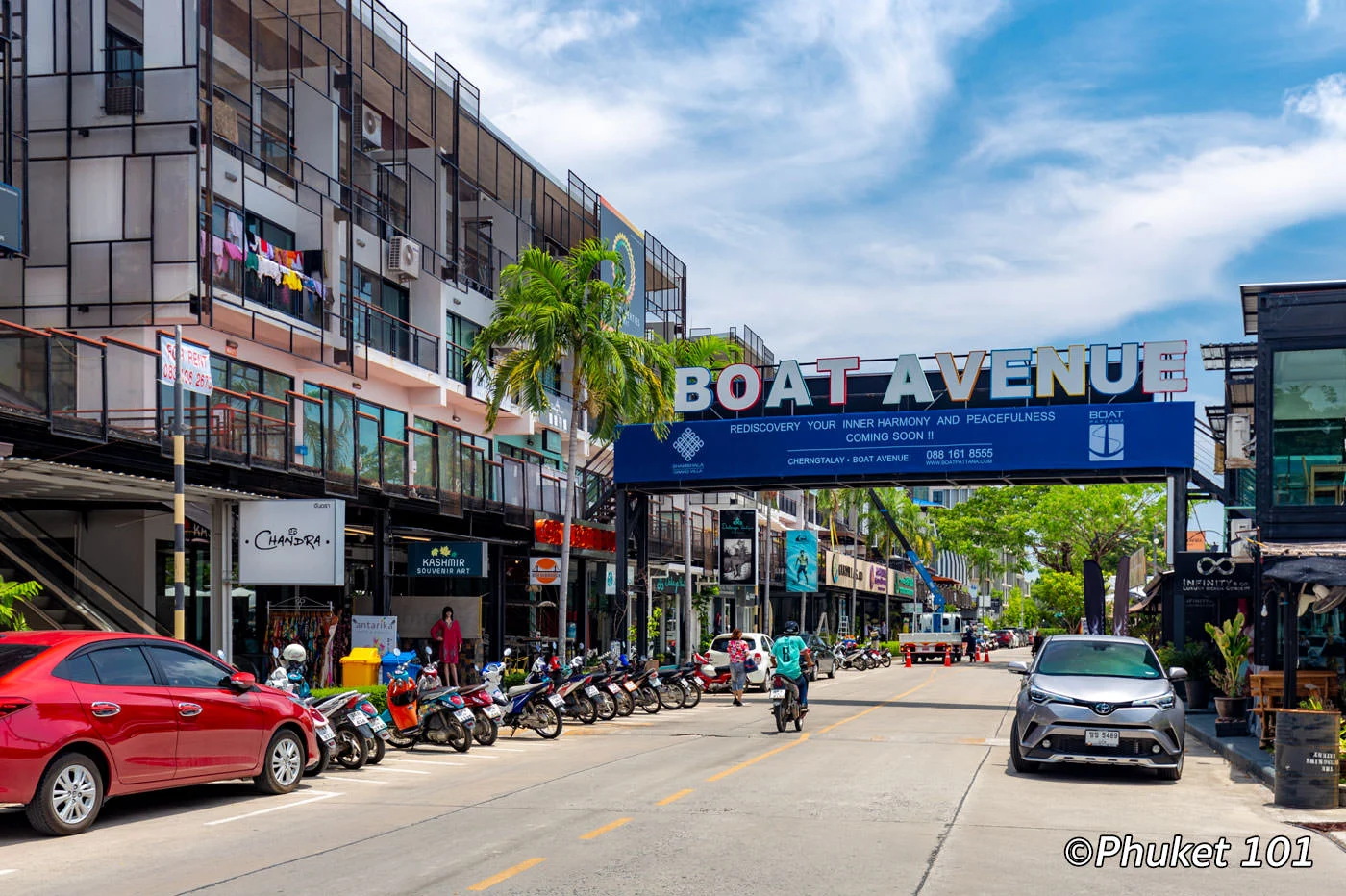 Boat Avenue street mall in Phuket